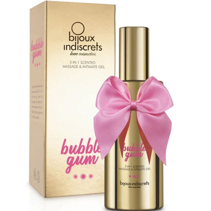 BIJOUX INDISCRETS - BUBBLE GUM 2Â·INÂ·1 GEL PROFUMATO PER MASSAGGIO E INTIMO 100 ML – Oli Aromatizzati