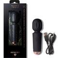 ROCKS-OFF - MINI BACCHETTA RICARICABILE 16 FUNZIONI TULIPANO NERO – Vibratore WAND