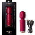 ROCKS-OFF - MINI BACCHETTA RICARICABILE 16 FUNZIONI AZALEA ROSSO – Vibratore WAND