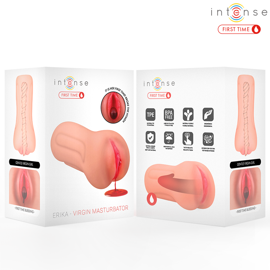 INTENSE FIRST TIME  - ERIKA VERGINE MASTURBATORE CON SANGUINAMENTO – Vagine senza vibrazioni – foto 3