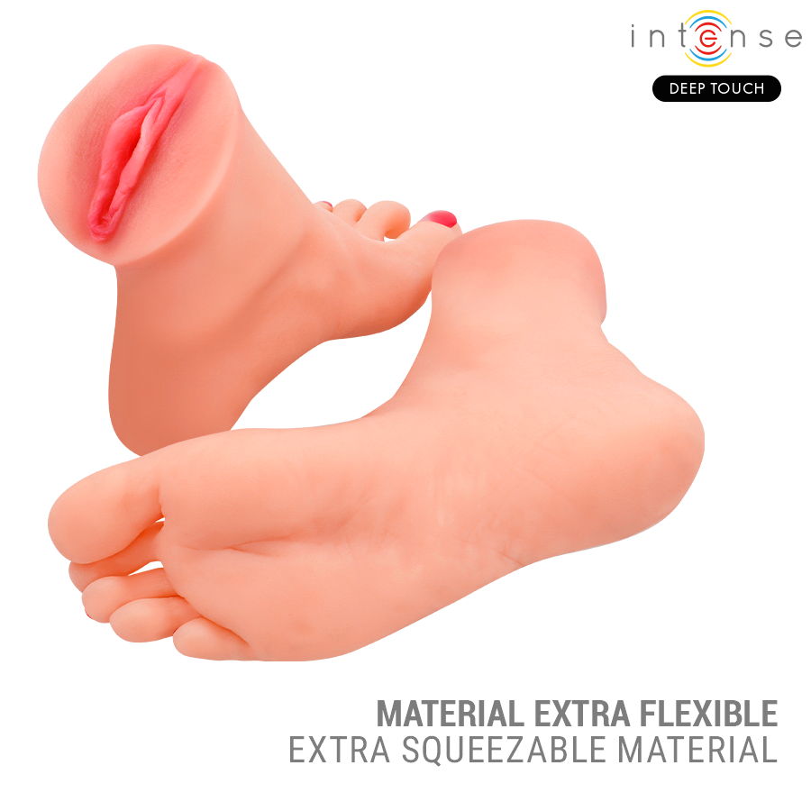 INTENSE DEEP TOUCH - MASTURBATORE A FORMA DI PIEDE IN DUE PEZZI GABBIE – Vagine senza vibrazioni – foto 5