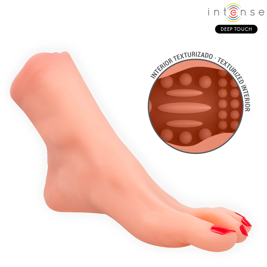 INTENSE DEEP TOUCH - MASTURBATORE A FORMA DI PIEDE IN DUE PEZZI GABBIE – Vagine senza vibrazioni – foto 8
