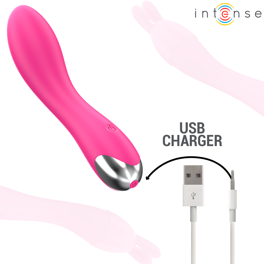 INTENSE - VIBRATORE CHER CON 20 MODALITÀ E TESTINE INTERCAMBIABILI – Vibratori di coniglio – foto 9