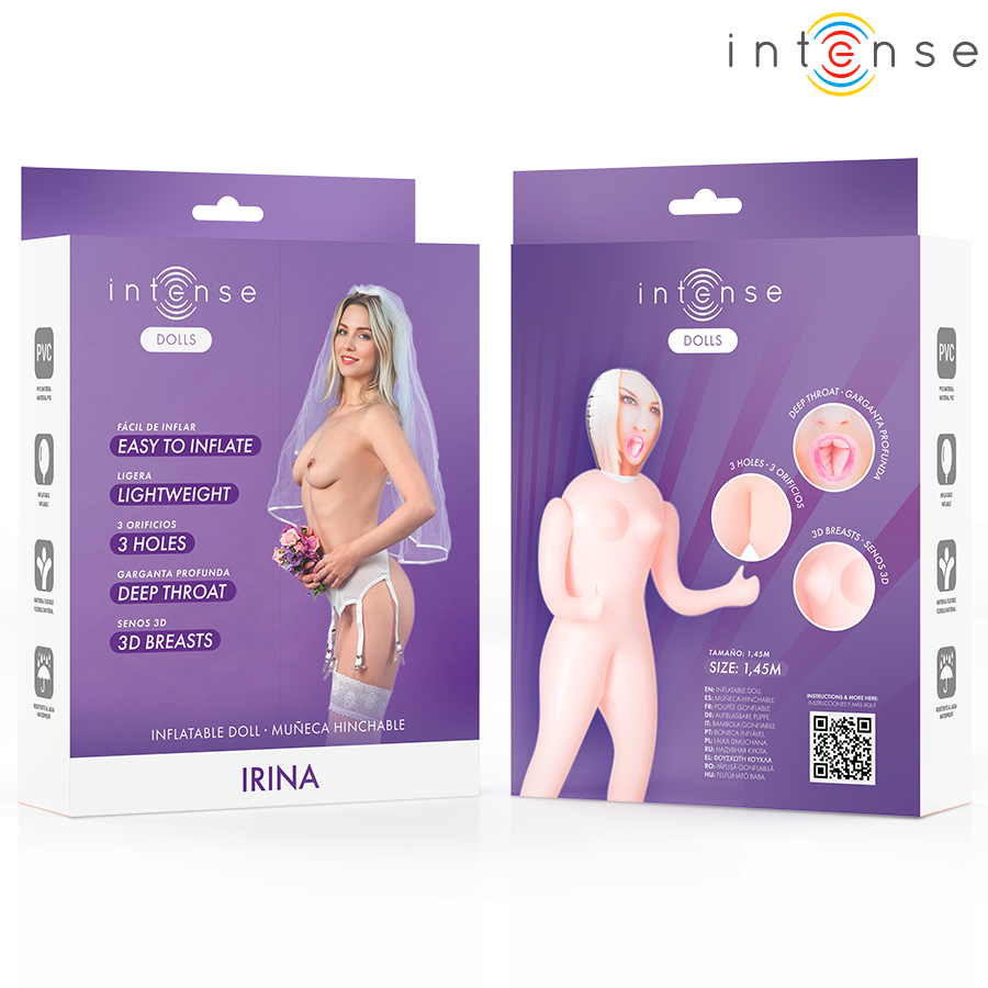 INTENSE DOLLS - IRINA BAMBOLA GONFIABILE CON TRE ORIFIZI – Bambole gonfiabili – foto 4