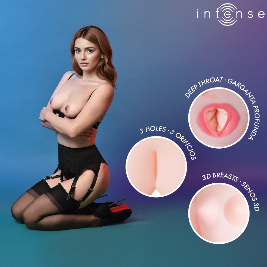 INTENSE DOLLS - MONIQUE BAMBOLA GONFIABILE CON TRE ORIFIZI – Bambole gonfiabili – foto 3