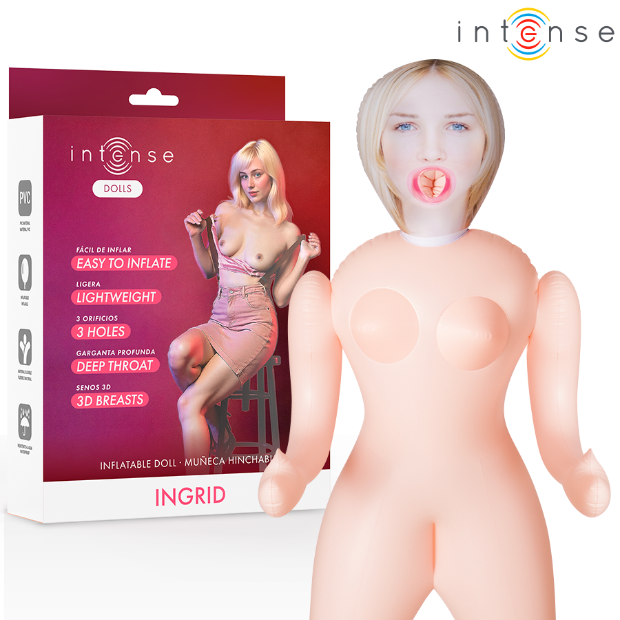 INTENSE DOLLS - BAMBOLA GONFIABILE INGRID CON TRE ORIFIZI – Bambole gonfiabili