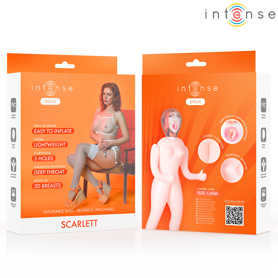 INTENSE DOLLS - SCARLETT BAMBOLA GONFIABILE CON TRE ORIFIZI – Bambole gonfiabili – foto 3