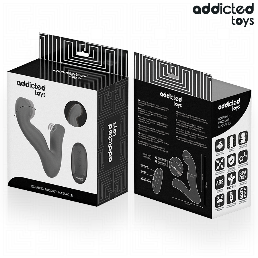 ADDICTED TOYS - MASSAGGIATORE PROSTATICO OSCILLANTE CON TELECOMANDO IN MODALITÀ PULSAZIONE – Speciale prostatico – foto 7
