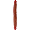 GET REAL - DILDO IN SILICONE A DOPPIA ESTREMITÀ CARAMELLO 35 CM – Doppio pene