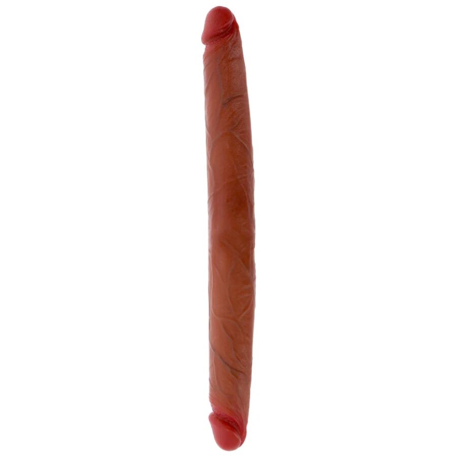GET REAL - DILDO IN SILICONE A DOPPIA ESTREMITÀ CARAMELLO 40 CM – Doppio pene