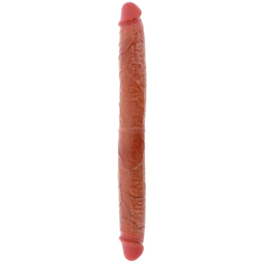 GET REAL - DILDO IN SILICONE A DOPPIA ESTREMITÀ CARAMELLO 46 CM – Doppio pene