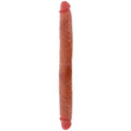 GET REAL - DILDO IN SILICONE A DOPPIA ESTREMITÀ CARAMELLO 46 CM – Doppio pene