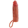 GET REAL - HYDRATED SKIN GUAINA PER PENE IN SILICONE CARAMELLO 16 CM – Copri pene con estensione