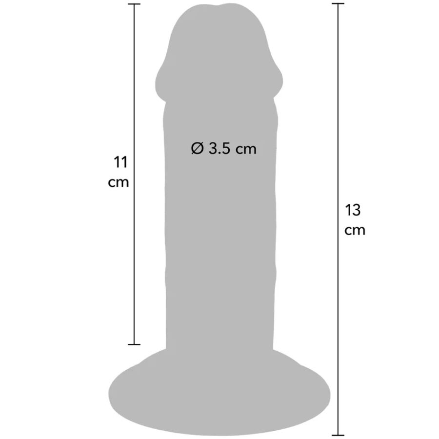 GET REAL - DONG DELUXE IN TPE A DOPPIA DENSITÀ 13 CM – Peni realistici – foto 4