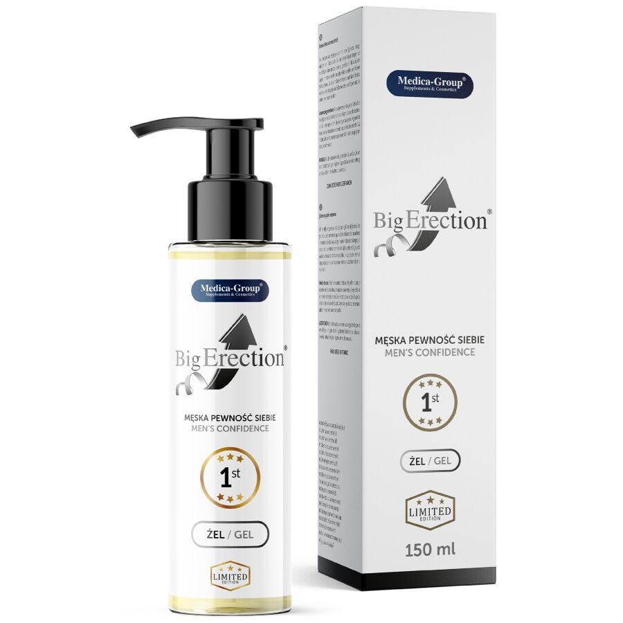 MEDICA GROUP - GEL INTIMO PER EREZIONI GRANDI PER UOMO 150 ML – Aumento dell'erezione