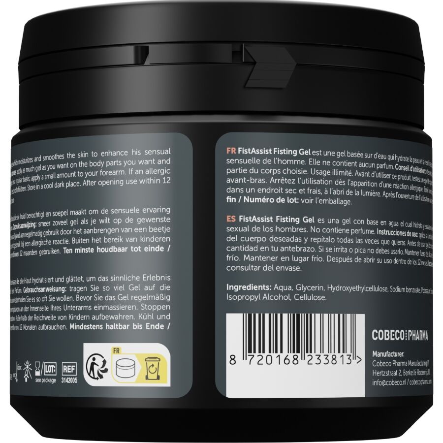 COBECO - FIST ASSIST FISTING GEL EXTRA-DENSO A BASE D'ACQUA 500 ML – A base d'acqua – foto 2