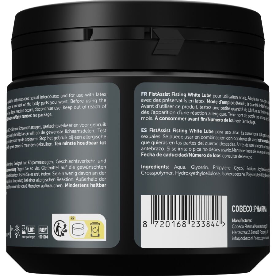 COBECO - FIST ASSIST LUBE BIANCO EXTRA-DENSO 500 ML – Tocco fluido dello sperma – foto 2