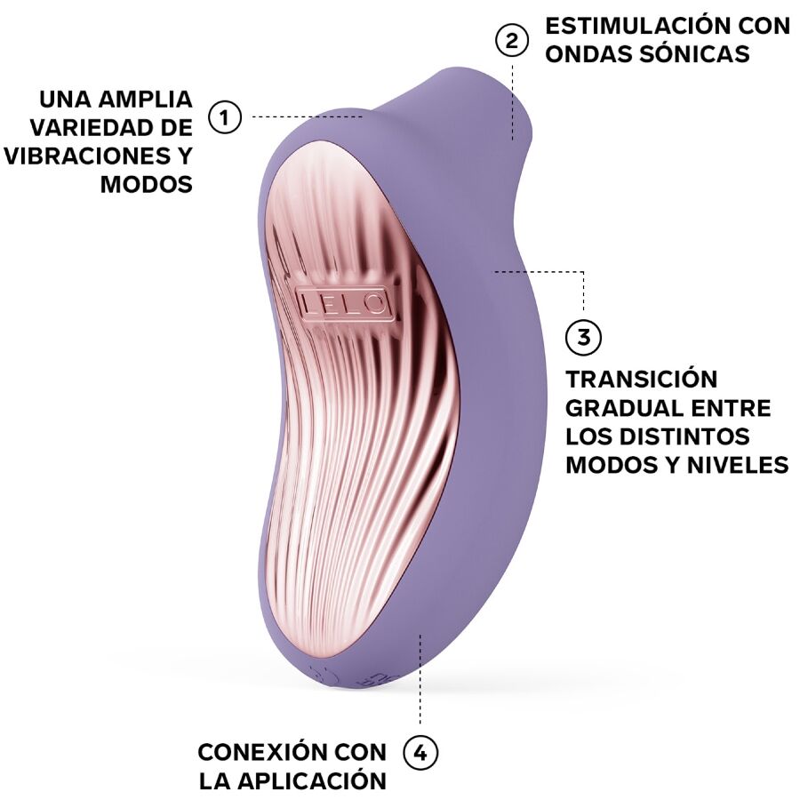 LELO - SONA 3 MASSAGGIATORE CLITORIDEO SONICO VIOLET DUSK – Massaggiatrici – foto 4