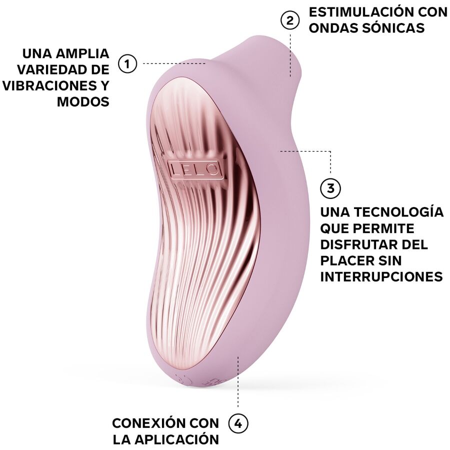 LELO - SONA 3 CRUISE MASSAGGIATORE CLITORIDEO SONICO ROSA CHIARO – Massaggiatrici – foto 4