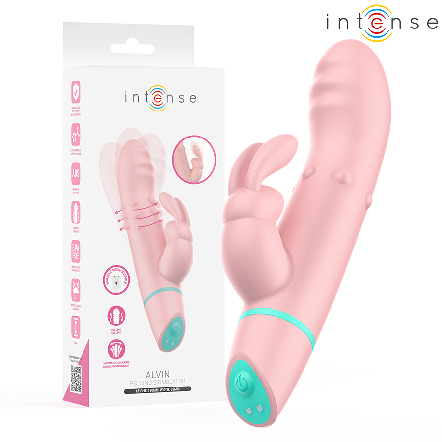 INTENSE - STIMOLATORE E VIBRATORE ROTANTE ALVIN RABBIT + OSCILLANTE – Vibratori di coniglio