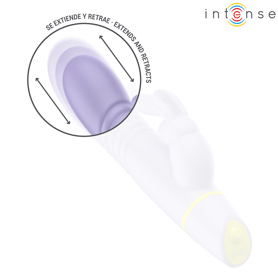 INTENSE - STIMOLATORE E VIBRATORE A SPINTA HELEN RABBIT – Vibratori di coniglio – foto 7