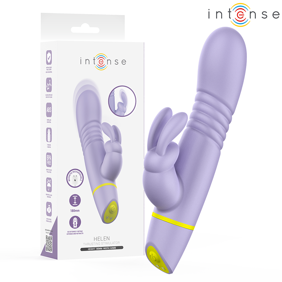 INTENSE - STIMOLATORE E VIBRATORE A SPINTA HELEN RABBIT – Vibratori di coniglio