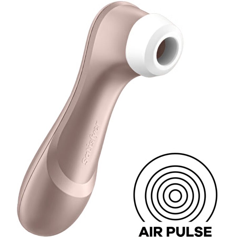 SATISFYER - PRO 2 NUOVA GENERAZIONE VIBRATORE A 2 IMPULSI D'ARIA – Stimolatore dell'aria nessuna vibrazione