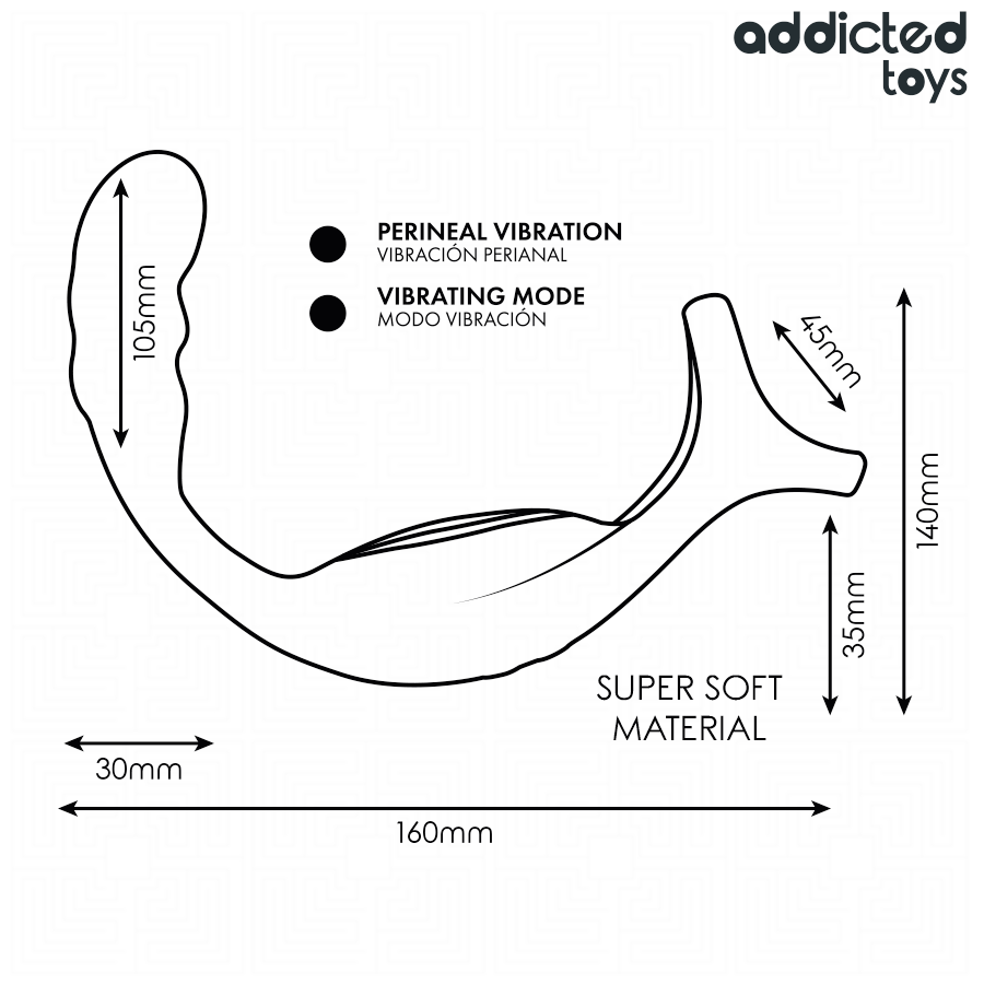 ADDICTED TOYS - ANELLO PER IL PENE PROSTATICO DOPPIO CON TELECOMANDO – Cockring con vibrazione – foto 7