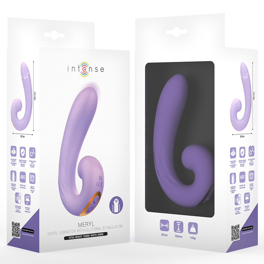 INTENSE - STIMOLATORE CLITORIDEO A DOPPIA VIBRAZIONE MERYL – Succhiare la vagina / il clitoride – foto 4