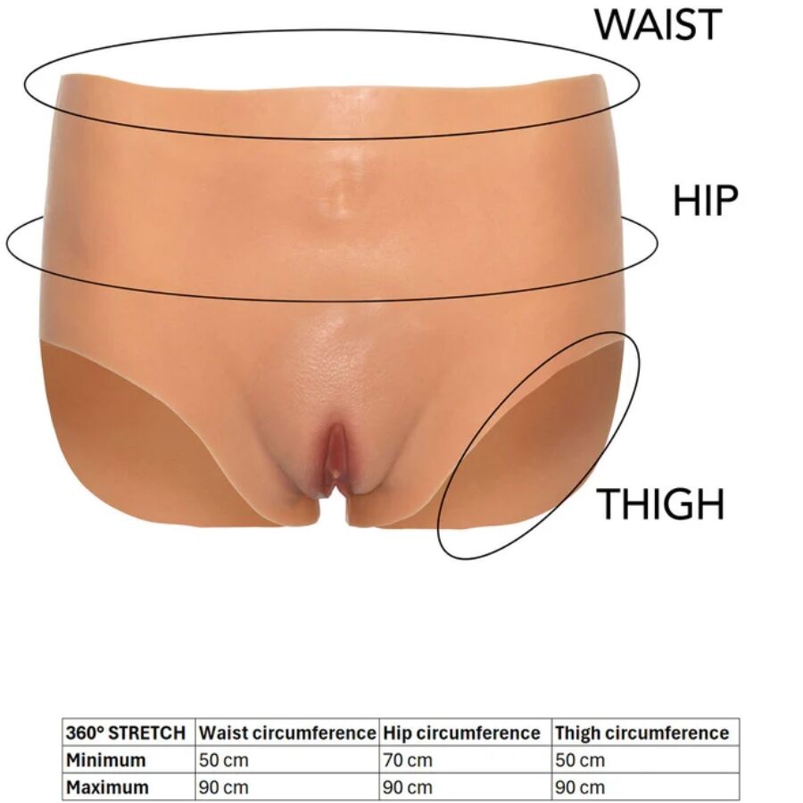 DESIDERIO NASCOSTO - ALTER EGO VAGINA APERTA SLIP VITA ALTA CARNE – Mutandine senza cavallo – foto 5