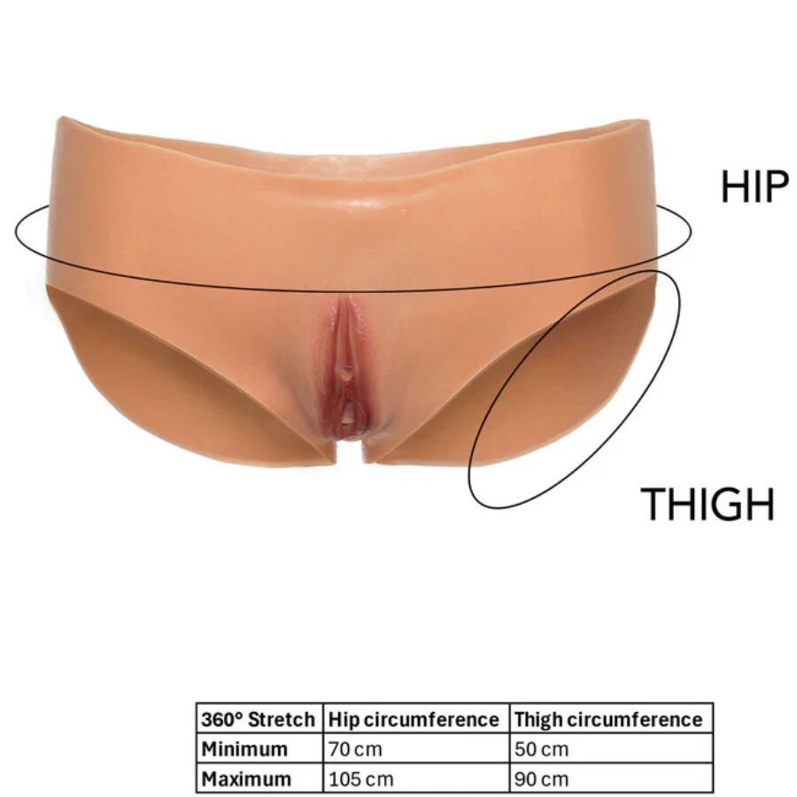DESIDERIO NASCOSTO - ALTER EGO VAGINA APERTA SLIP VITA BASSA CARNE – Mutandine senza cavallo – foto 5