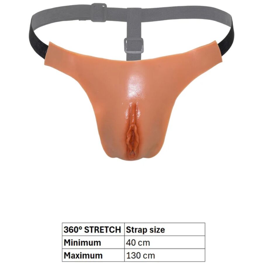 DESIDERIO NASCOSTO - ALTER EGO REGOLABILE APERTO VAGINA STRING CARNE – Mutandine senza cavallo – foto 5
