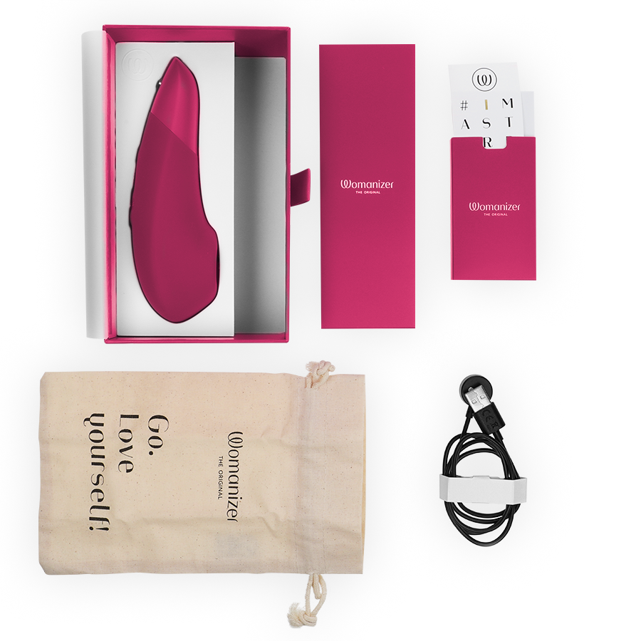 WOMANIZER - STIMOLATORE CLITORIDEO ROSA VIBRANTE – Stimolatore d'aria con vibrazione – foto 6