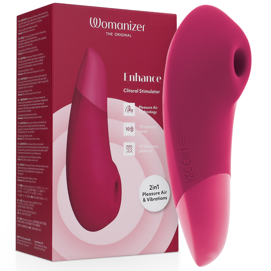 WOMANIZER - STIMOLATORE CLITORIDEO ROSA VIBRANTE – Stimolatore d'aria con vibrazione