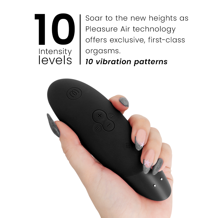 WOMANIZER - STIMOLATORE CLITORIDEO ENHANCE NERO – Stimolatore d'aria con vibrazione – foto 5