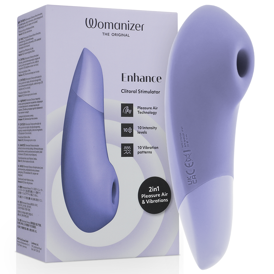 WOMANIZER - STIMOLATORE CLITORIDEO POTENZIATO LILLA – Stimolatore d'aria con vibrazione