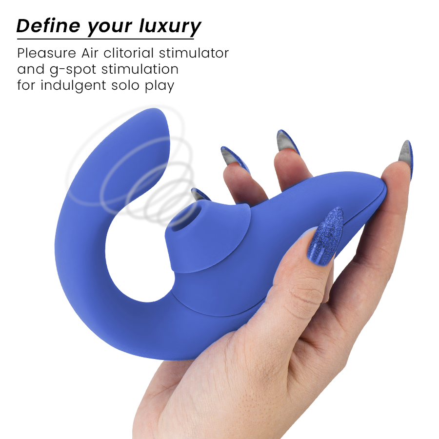WOMANIZER - BLEND RABBIT VIBRATOR STIMOLATORE BLU VIBRANTE – Stimolatore d'aria con vibrazione – foto 3