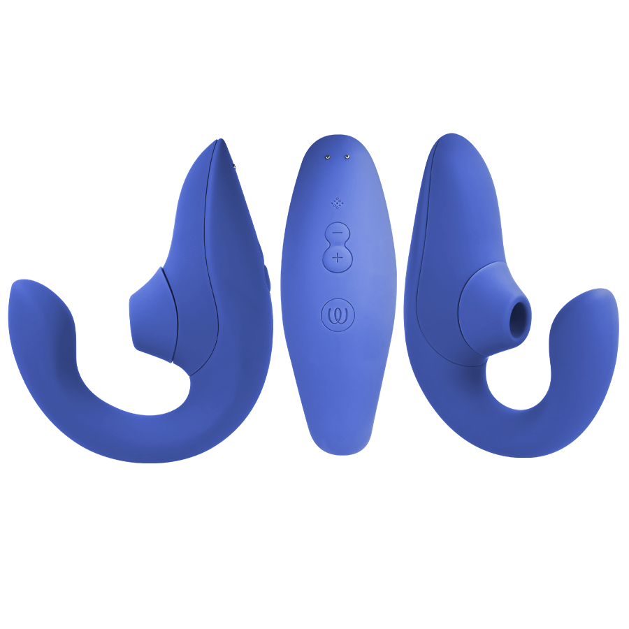 WOMANIZER - BLEND RABBIT VIBRATOR STIMOLATORE BLU VIBRANTE – Stimolatore d'aria con vibrazione – foto 2