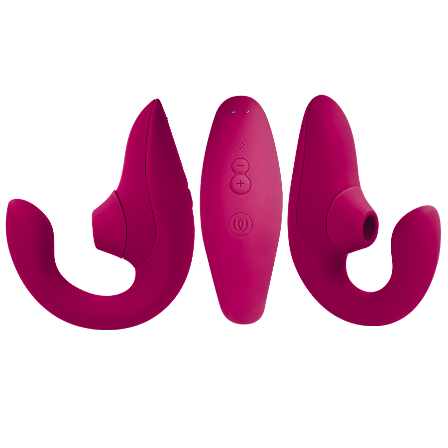 WOMANIZER - VIBRATORE STIMOLATORE CONIGLIO BLEND ROSA VIBRANTE – Stimolatore d'aria con vibrazione – foto 2