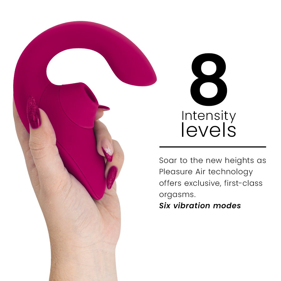 WOMANIZER - VIBRATORE STIMOLATORE CONIGLIO BLEND ROSA VIBRANTE – Stimolatore d'aria con vibrazione – foto 5