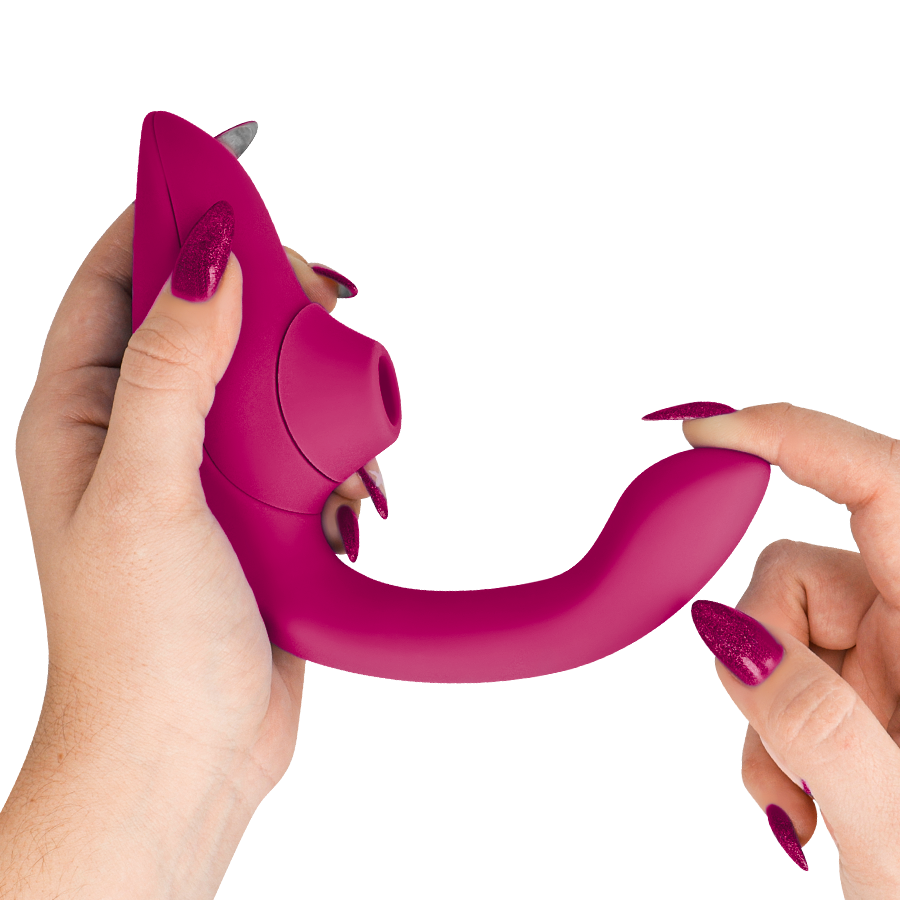 WOMANIZER - VIBRATORE STIMOLATORE CONIGLIO BLEND ROSA VIBRANTE – Stimolatore d'aria con vibrazione – foto 4