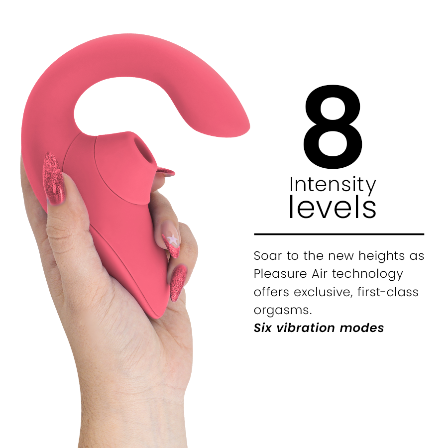 WOMANIZER - VIBRATORE STIMOLATORE CONIGLIO BLEND VIBRANT ROSE – Stimolatore d'aria con vibrazione – foto 5