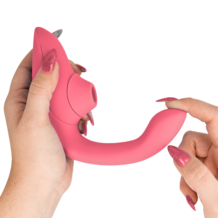 WOMANIZER - VIBRATORE STIMOLATORE CONIGLIO BLEND VIBRANT ROSE – Stimolatore d'aria con vibrazione – foto 4