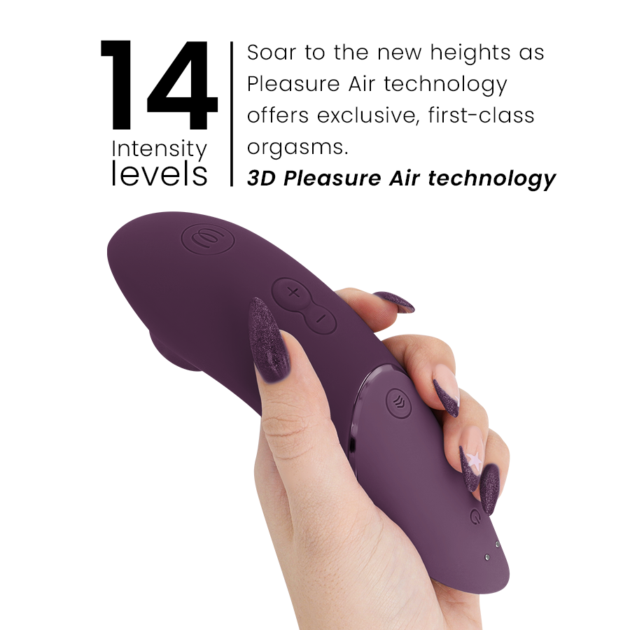 WOMANIZER - NEXT STIMOLATORE CLITORIDEO VIOLA SCURO – Stimolatore d'aria con vibrazione – foto 5