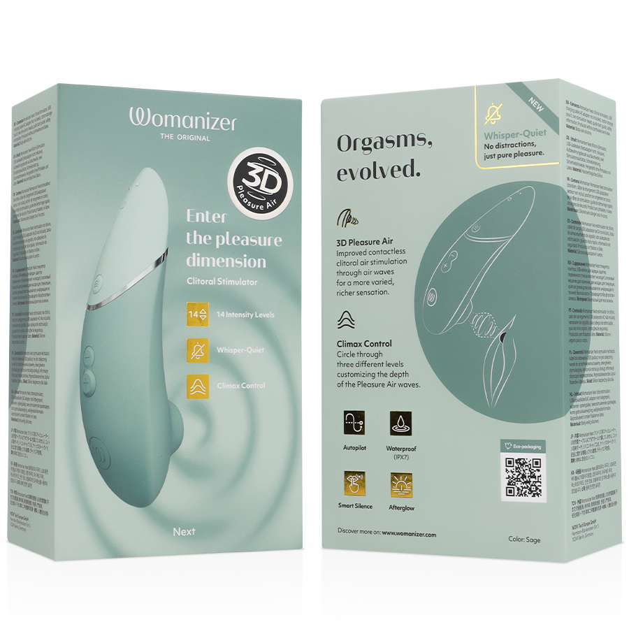 WOMANIZER - PROSSIMO STIMOLATORE CLITORIDEO SAGE – Stimolatore d'aria con vibrazione – foto 7
