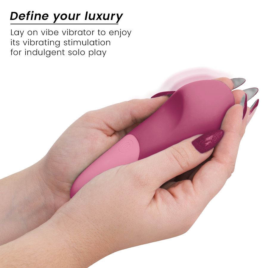 WOMANIZER - VIBE LAY-ON VIBRATORE SILENZIOSO ROSA SCURO – Vibratori clitoridei da posare – foto 3