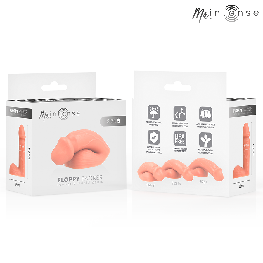 MR INTENSE - FLOPPY SIZE S REALISTIC PACKER – Peni transessuali – foto 3