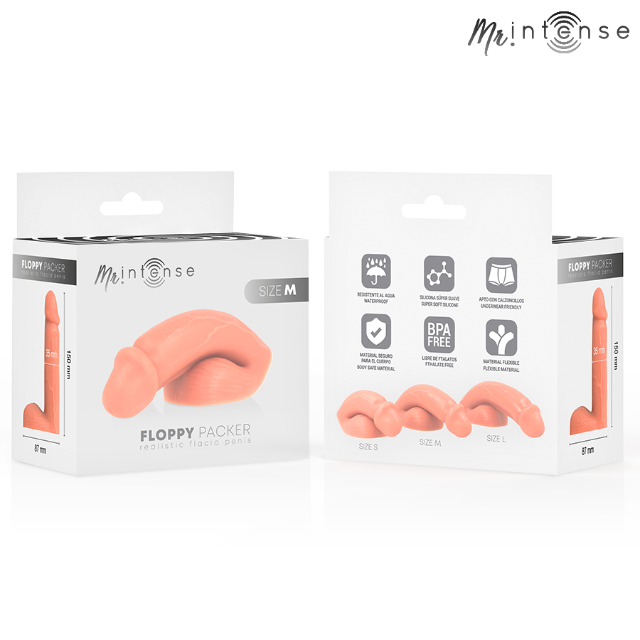 MR INTENSE - FLOPPY SIZE M REALISTIC PACKER – Peni transessuali – foto 3
