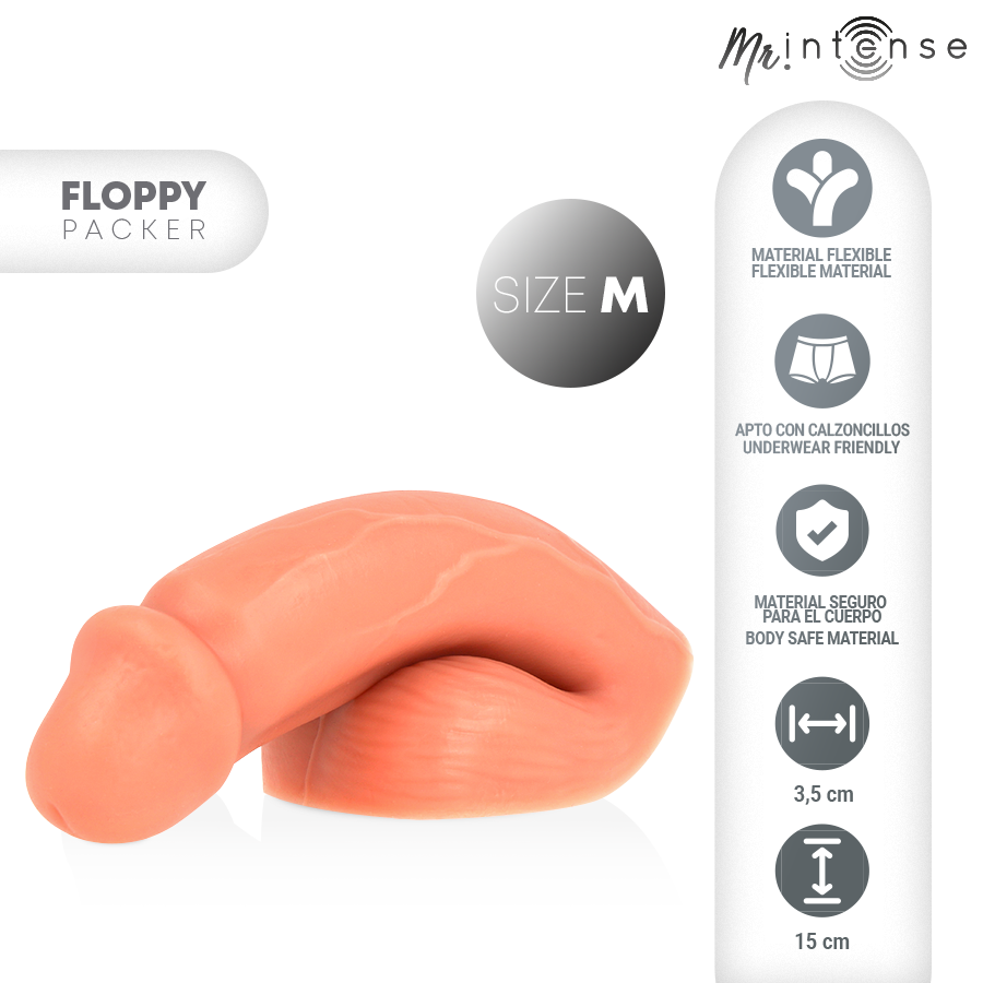 MR INTENSE - FLOPPY SIZE M REALISTIC PACKER – Peni transessuali – foto 2