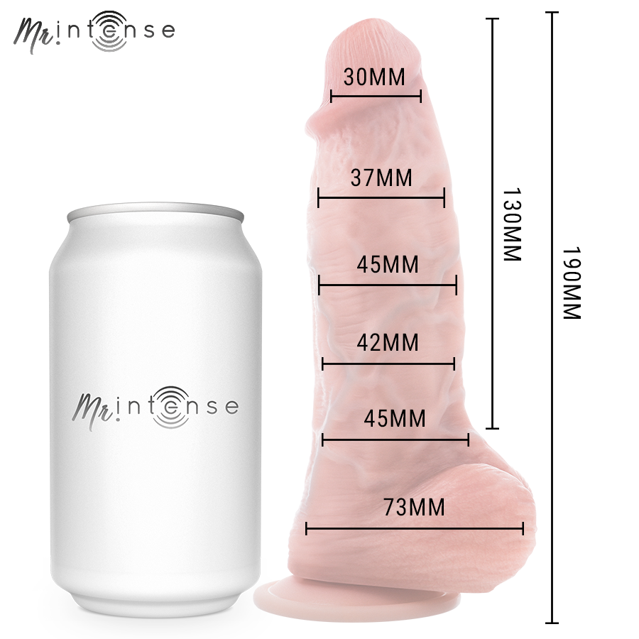 MR INTENSE - PICCOLO SPENCER DILDO IN SILICONE 19 CM -Ø- 4,5 CM – Peni realistici – foto 6